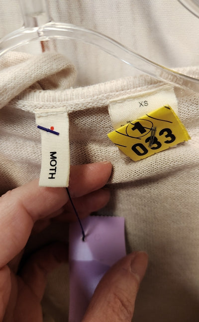 Moth Women's Size XS Beige Cardigan