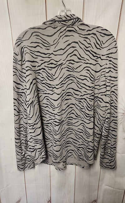 Jane & Delancey Women's Size L Gray Long Sleeve Top