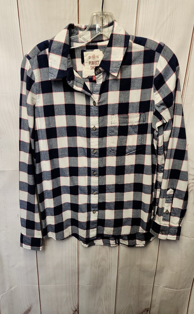 So Women's Size S Blue Long Sleeve Top