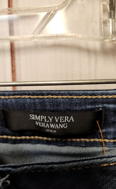 Simply Vera Women's Size 26 (1-2) Blue Jeans Capri Mid Rise