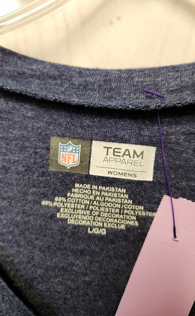 Patriots Women's Size L Blue Short Sleeve Top
