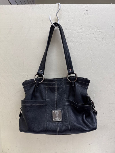Tignanello Black Leather Purse Bag