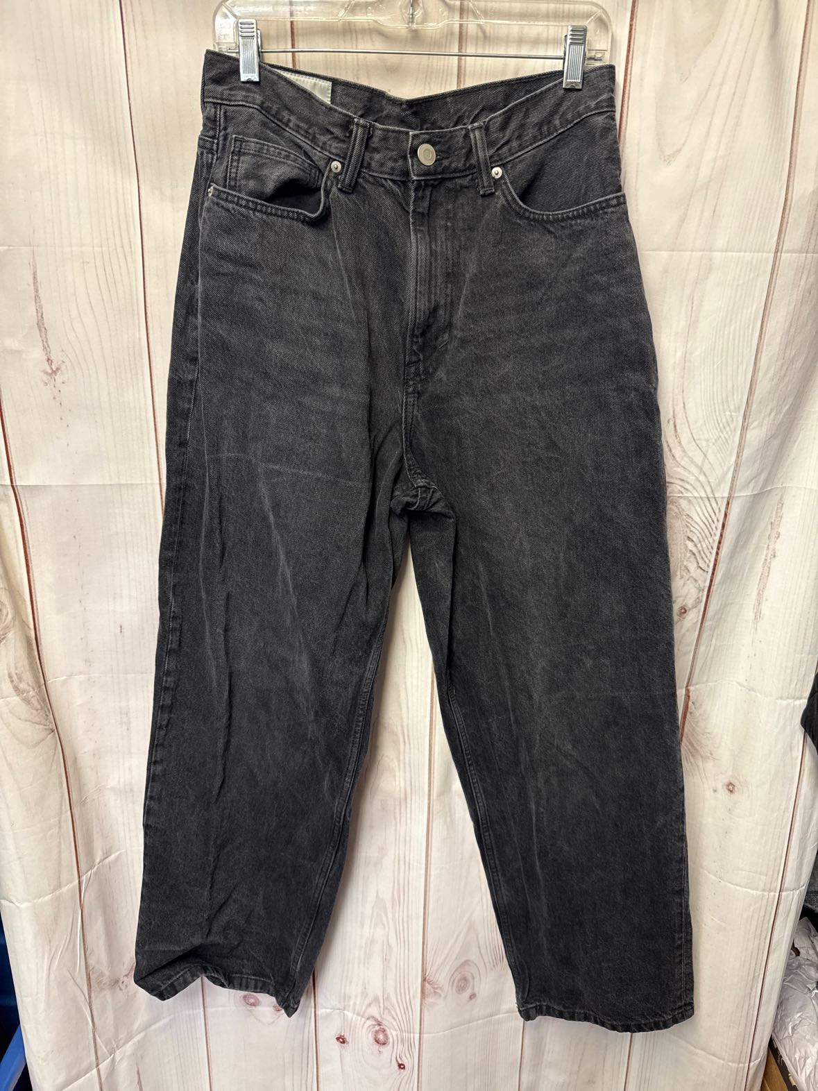H&M Men's Size 30x32 Baggy Baggy Black Distressed Wash Jeans