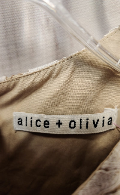 Alice & Olivia Women's Size 0 White Dress