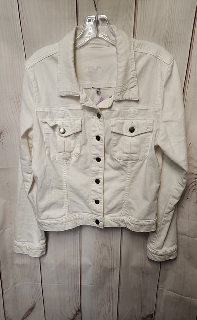 Kut from the Kloth Women's Size XL White Denim Jacket