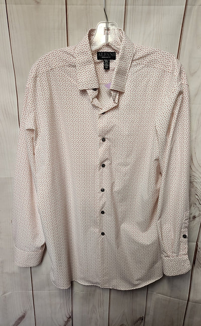 Alfani Men's Size L White & Red Shirt