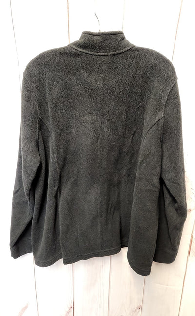LL Bean Women's Size 2X Black Full Zip Sweatshirt