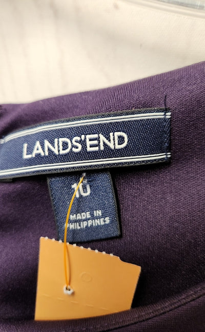 Lands End Women's Size 10 Purple Dress