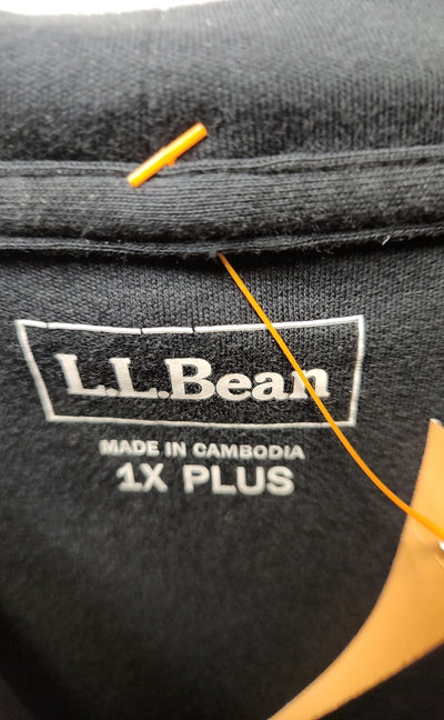 LL Bean Women's Size 1X Black Long Sleeve Top