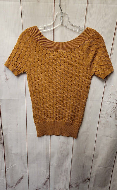 Philosophy Women's Size XS Tan Knit Short Sleeve Top