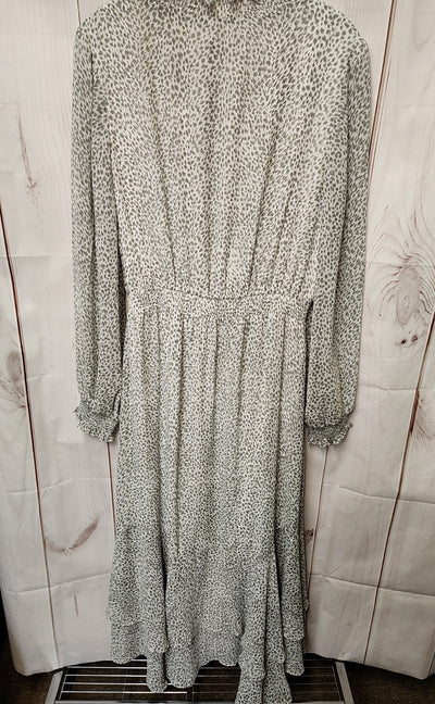1. State Women's Size M Gray Animal Print Dress