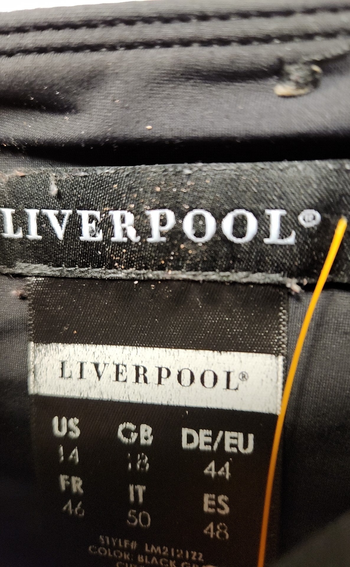 Liverpool Women's Size 14 Black Pants