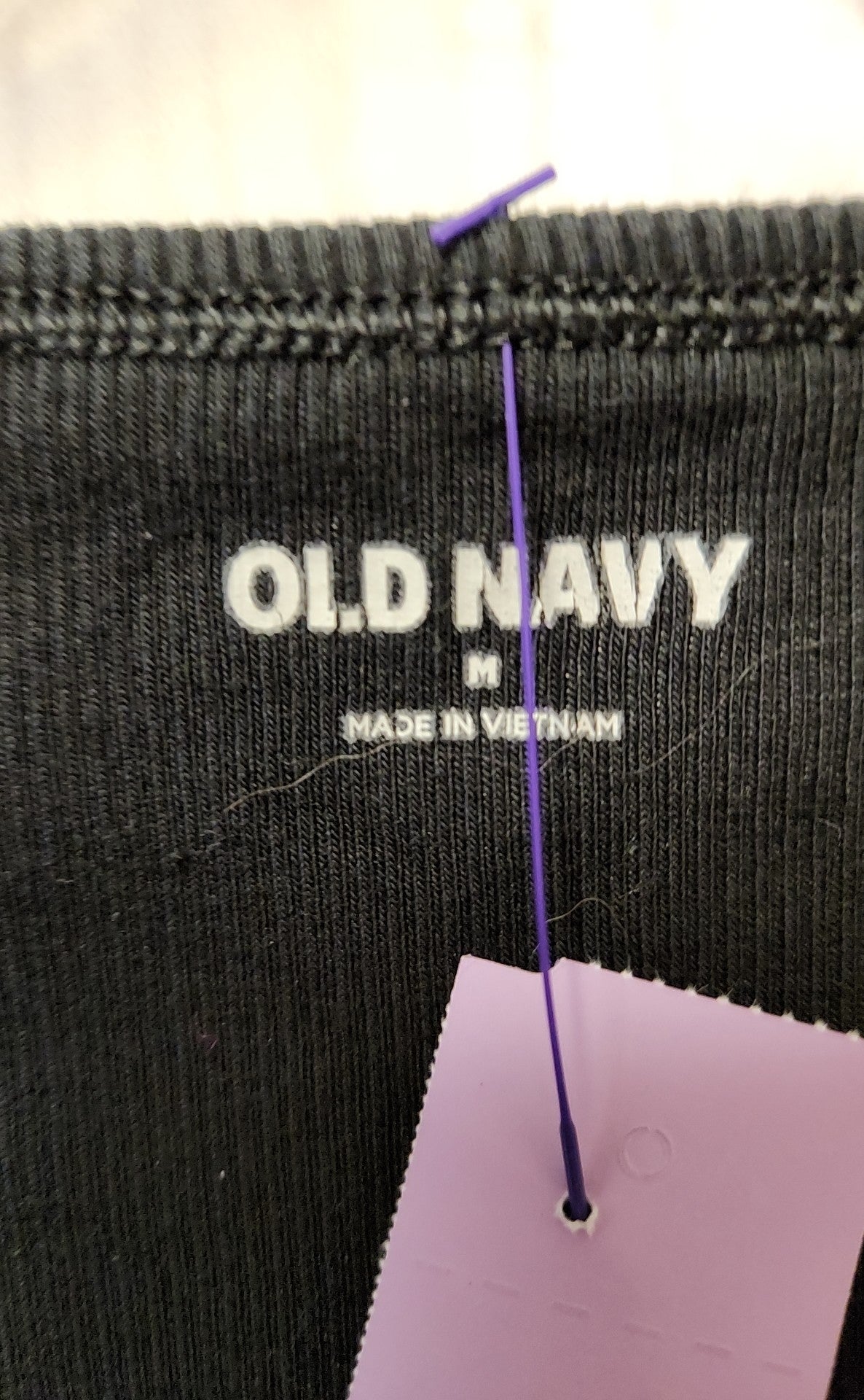 Old Navy Women's Size M Black Short Sleeve Top
