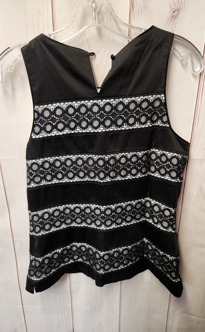 White House Black Market Women's Size 6 Black Sleeveless Top