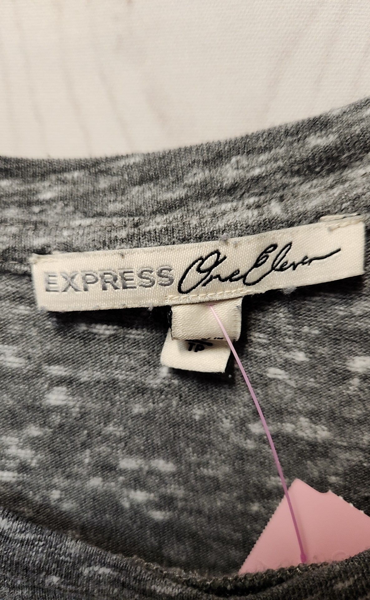 Express Women's Size XS Gray 3/4 Sleeve Top