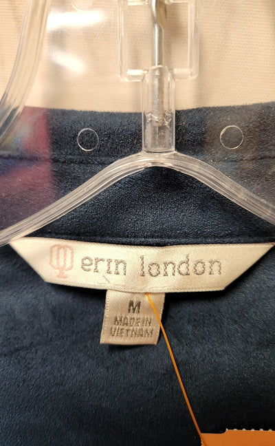 Erin London Women's Size M Blue Long Sleeve Top
