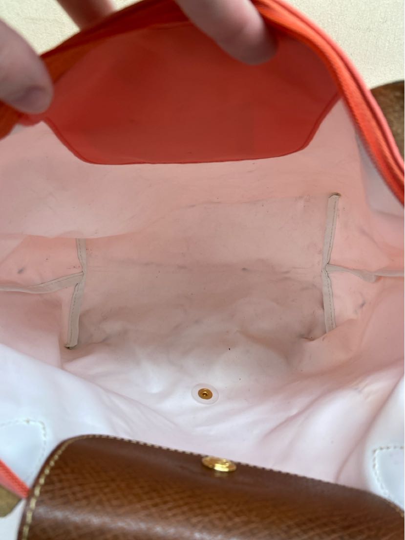 Longchamp Coral Tote Bag AS IS - stains inside
