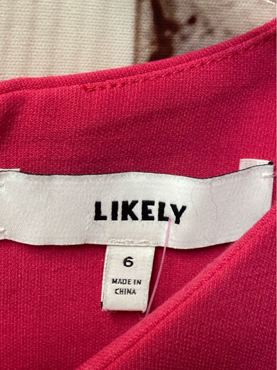 Likely Women's Size 6 Pink Dress
