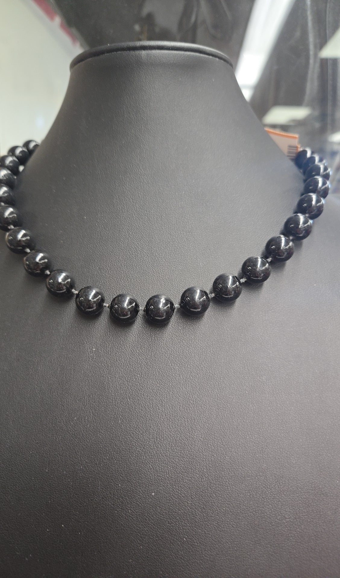 Black Beaded Necklace