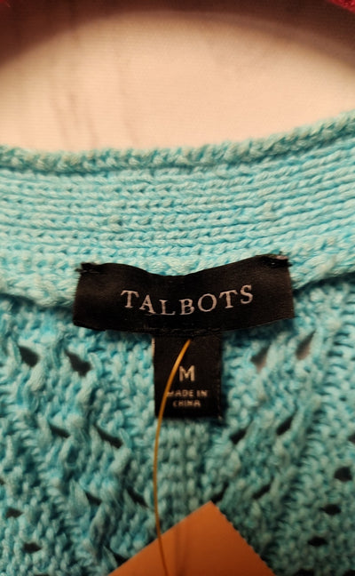 Talbots Women's Size M Light Blue Cardigan