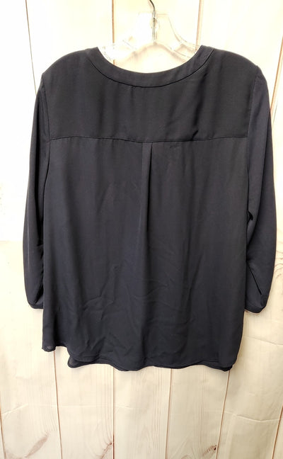 Talbots Women's Size 1X Navy 3/4 Sleeve Top