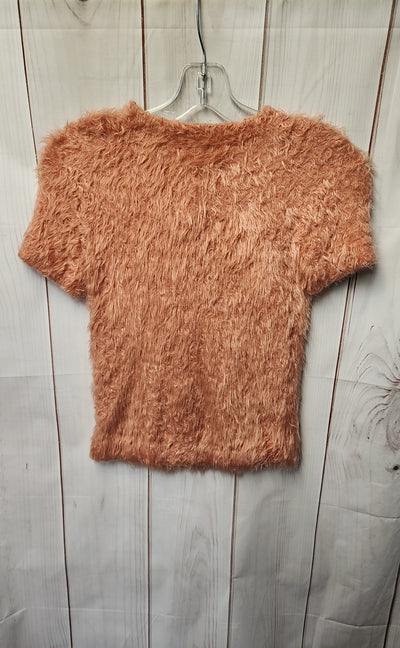 Woven Heart Women's Size XS Pink Short Sleeve Top