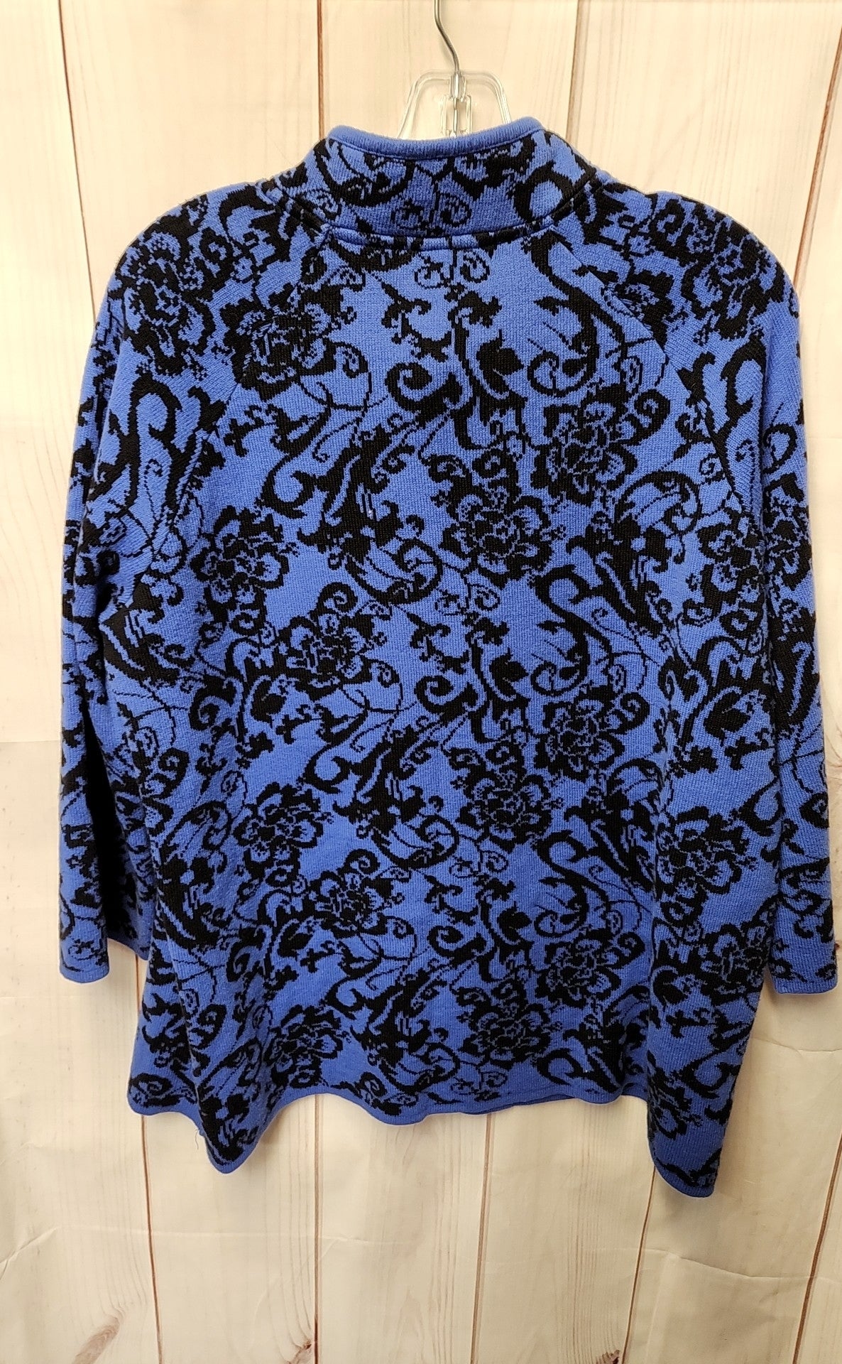 JM Collection Women's Size XL Blue Cardigan