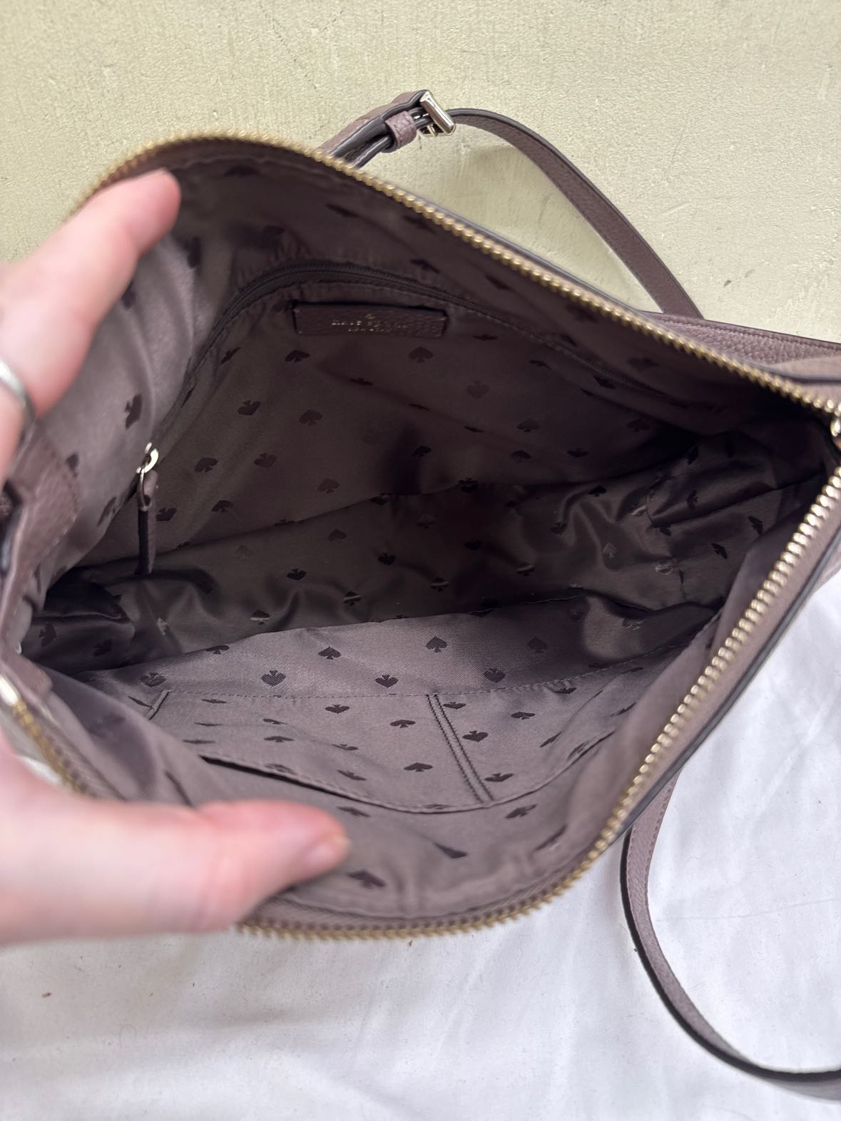 Kate Spade Melody Flap Purple Leather Purse Bag