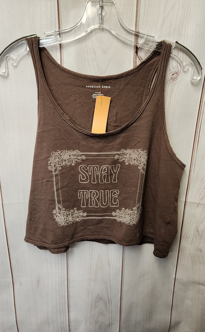 American Eagle Women's Size S Brown Sleeveless Top