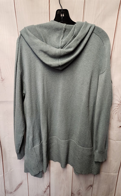 Lou & Grey Women's Size L Teal Cardigan