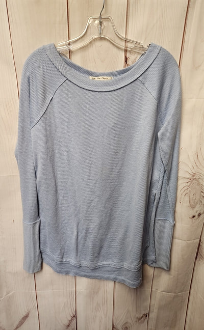 We the Free Women's Size S Light Blue Long Sleeve Top