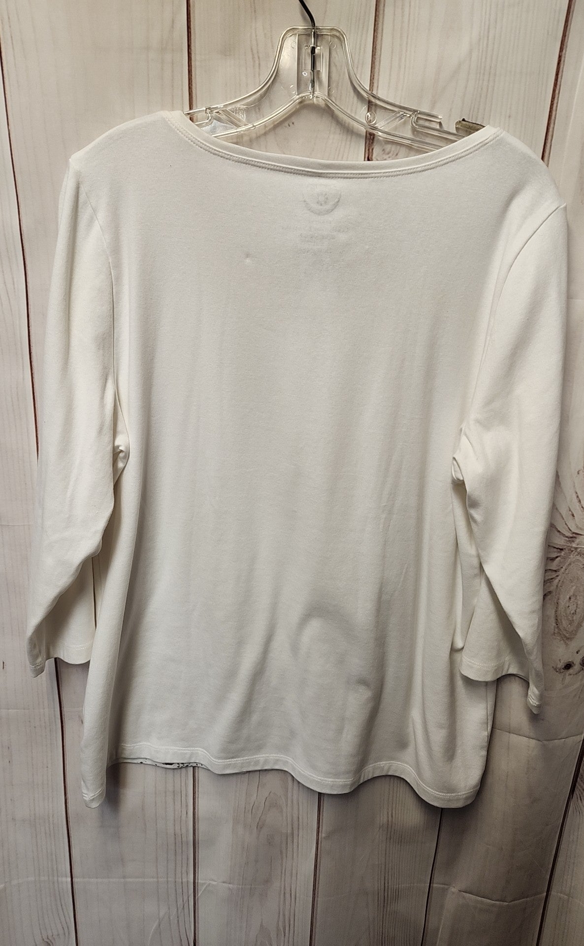 Zenergy - Chico's Women's Size 3= US XL White 3/4 Sleeve Top