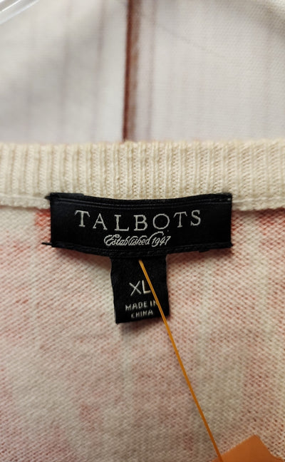 Talbots Women's Size XL Orange Cardigan