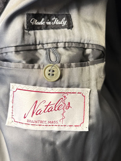 Natale's Men's Size 46 Gray Alpaca Blend Coat