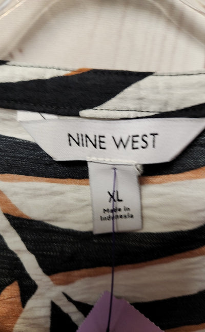 Nine West Women's Size XL Black Sleeveless Top