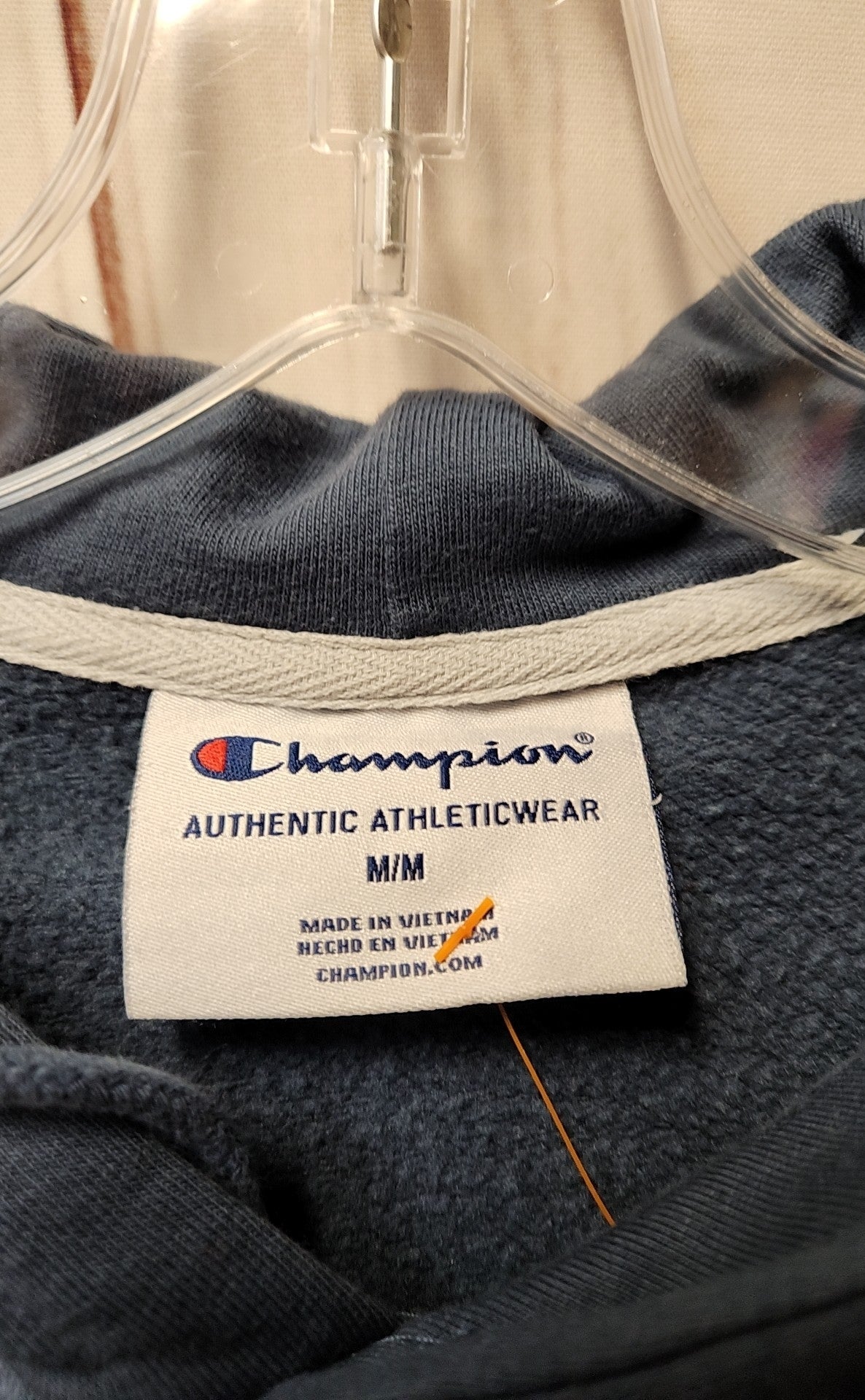 Champion Men's Size M Navy Blue Hoodie Hooded Sweatshirt