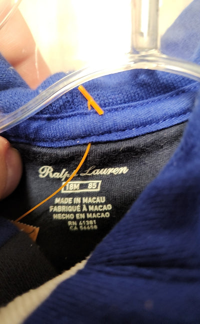 NWT Ralph Lauren Boy's Size 18 Months Navy Jumpsuit