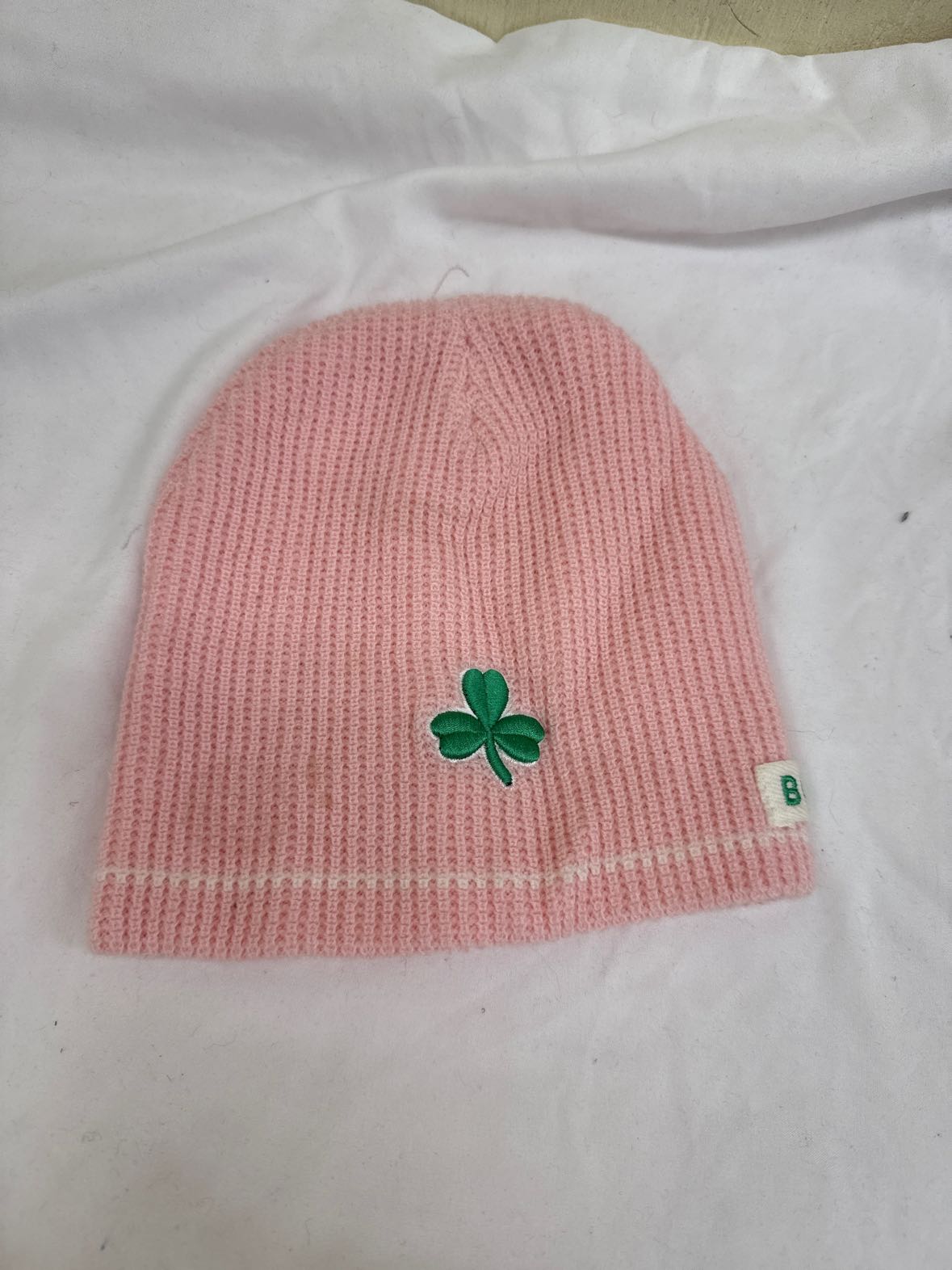 Pink Boston Beanie Hat