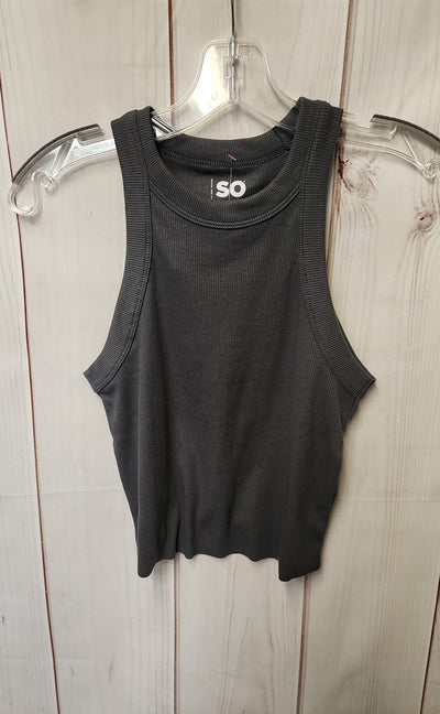 So Women's Size S Gray Sleeveless Top