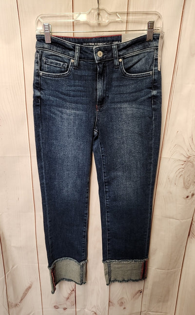 NWT Chico's Women's Size 00 = US 2 Blue Jeans High Rise Straight Leg Ankle