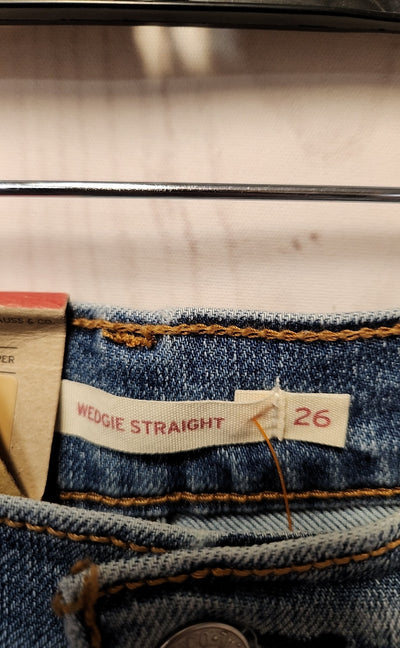 NWT Levis Women's Size 26 (1-2) Blue Jeans Wedgie Straight