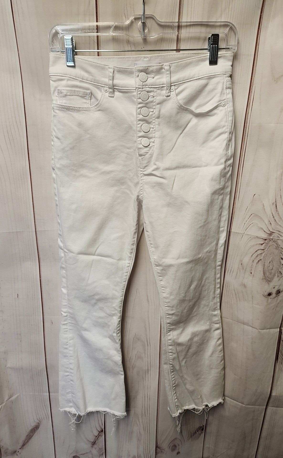 Loft Women's Size 26 (1-2) White Jeans The Kick Crop