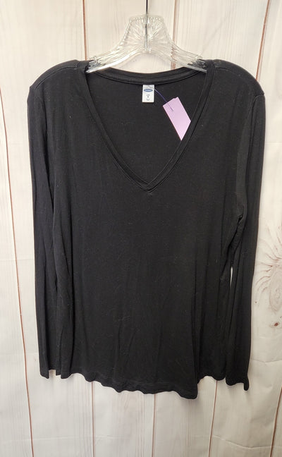 Old Navy Women's Size L Black Long Sleeve Top