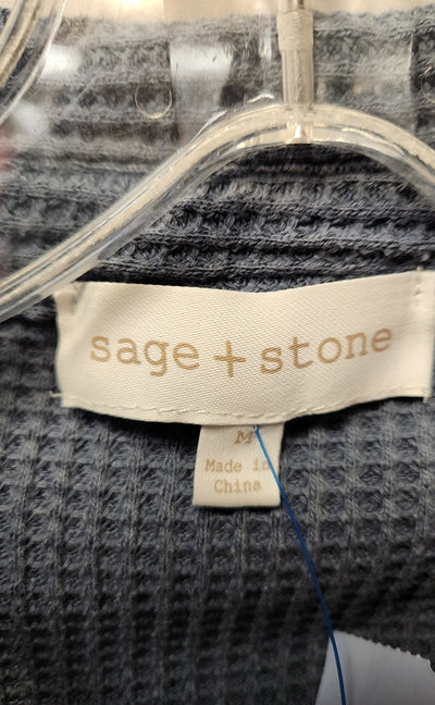 Sage+Stone Women's Size M Blue Long Sleeve Top