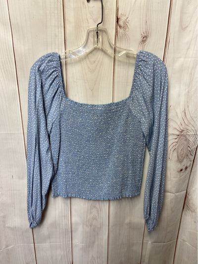 NWT American Eagle Women's Size M Blue Long Sleeve Top