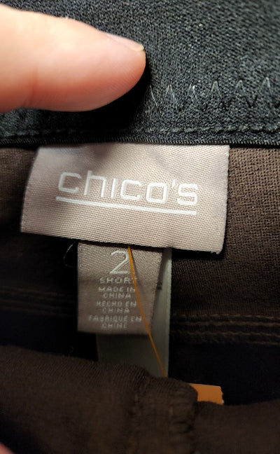 Chico's Women's Size 2 = US 12 Short Brown Pants