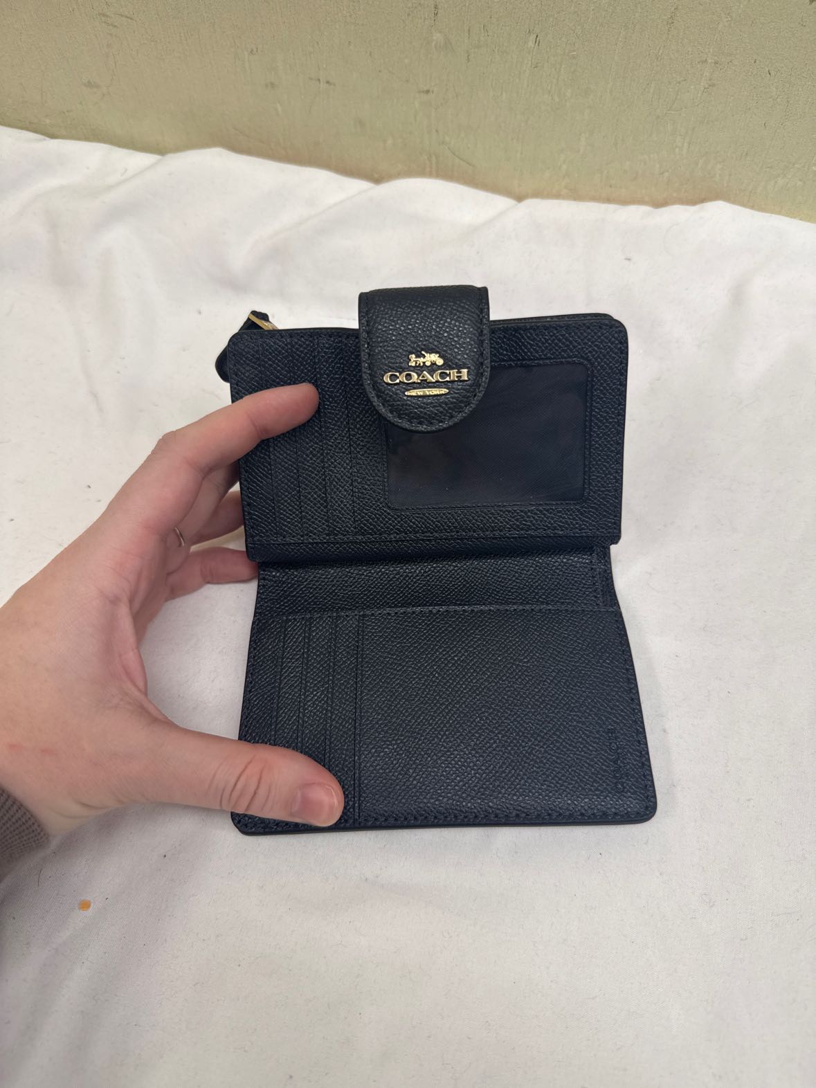 Coach Black Leather Wallet