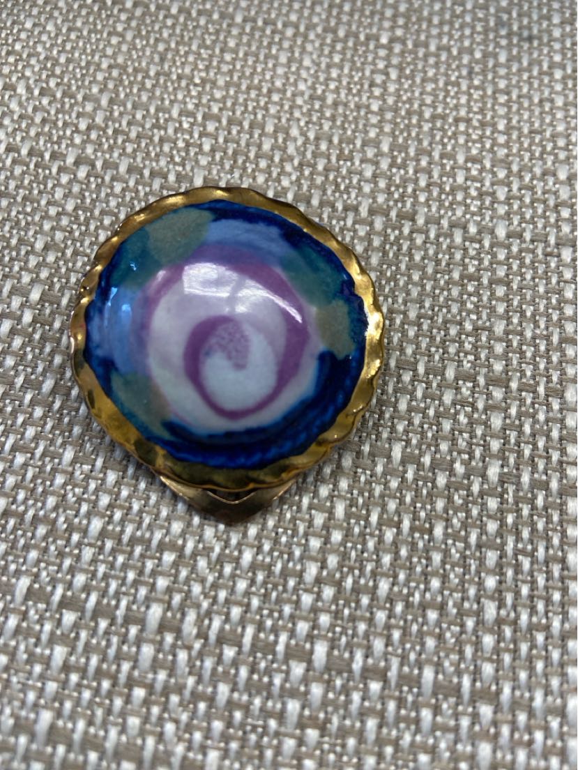 Blue Scarf Clip/Brooch Pin