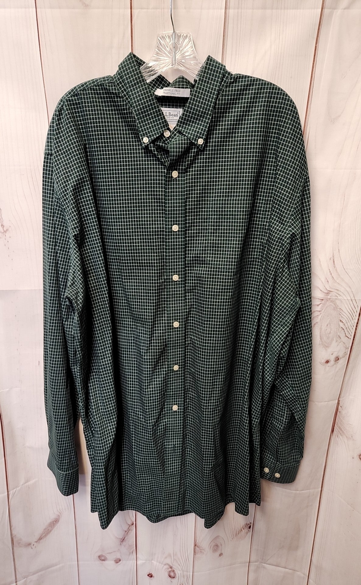 LL Bean Men's Size XXL Tall Green Shirt