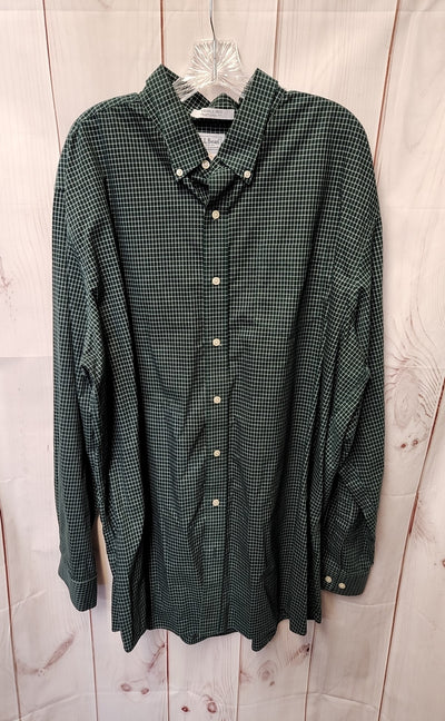 LL Bean Men's Size XXL Tall Green Shirt
